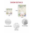thumbnail image 7 of Cute Easter Bunny Kitchen Dish Towels for Drying Dishes Set of 4, Eucalyptus Leaves Colorful Eggs Beige Waffle Weave Microfiber Hand Tea Bathroom Towels Quick Dry & Absorbent Towel 12x12, 7 of 7