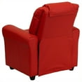 thumbnail image 4 of Bowery Hill Fauteuil Inclinable en Similicuir pour Enfants en Rouge, 4 of 5