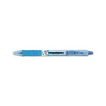 B2P Bottle-2-Pen Retractable Ballpoint Pen 0.7mm, Blue Ink, Translucent Blue Barrel, Dozen
