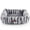 Silver, variant on Modern Threads Ribbed Plush Two-Tone Cuddler Dog Bed, Ultra-Soft Faux Rabbit Fur, Supportive Bolstered Sides, Removable Washable Cover, Bed for Small to Medium Dogs, Silver, (24"L x 20"W x 8"H)