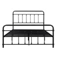 thumbnail image 3 of Full Size Metal Platform Bed Frame with Headboard & Footboard Premium Steel Slat Support,Victorian Style Mattress Foundation, Black, 3 of 7