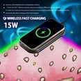 thumbnail image 2 of Pink Strawberry Wireless Charging RGB Gaming Mouse Pad Large Keyboard Mat Rubber Base 13 Light Modes, 2 of 6