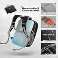 thumbnail image 3 of Waterfly Unisex 25L Small Lightweight Foldable Packable Hiking Walking Nylon Breathable Backpacks Daypack,Black, 3 of 9