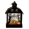 thumbnail image 3 of LED Halloween Decorative Candle Oil Lamp Handheld Creative Retro Pumpkin Lamp Decoration (Scarecrow), 3 of 7