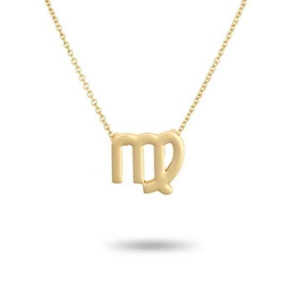 Qarigey Ins doce signos del zodiaco constelaciones tema amistad collar Ins DIY personalidad colgante accesorio de moda Virgo oro Ropa, zapatos y accesorios Miscelánea Virgo oro Qarigey AP009334-04