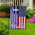 thumbnail image 4 of Flag American Half Greek Flag Greek American Friendship Greece U.S.A Patriotic Proud Garden Flag, Double-Sided Decorative Outdoor Flag, Patriotic Polyester Yard Flag 12 x 18 in, 4 of 5