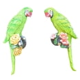 thumbnail image 3 of 2 x estatua para loros, escultura de loro colgante, arte de decoración del hogar, instalación simple, abrazador de árboles de loro, figura de pájaro h Verde, 3 of 9