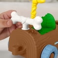 thumbnail image 3 of Fisher-Price Little People Dinosaur Parade Log Car & Figure Set Toddler Toy, 3 Pieces - Walmart Exclusive, 3 of 6