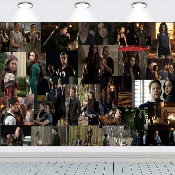 The Vampire Diaries Party Supplies Background Backdrop Taspestry Banner Poster Decor Decorations