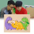 thumbnail image 4 of Rompecabezas de dibujos animados, rompecabezas 3D, juguete educativo, juguetes de aprendizaje, bloques de construcción, juguetes cognitivos Dinosaurio CUTICAT Juguetes de rompecabezas, 4 of 7