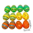 thumbnail image 3 of THHEIC 12 Pcs Plastic Easter Eggs, 6 Assorted Colors Empty Eggs for Filling Treats Easter Party Favor Hunt Basket Stuffers Fillers Classroom Prize Supplies Toy, 3 of 9