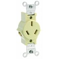 thumbnail image 1 of Enchufe eléctrico Leviton 20A 125/250V Cuerpo Estrecho 5032-I Ivory, 1 of 1
