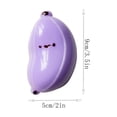 thumbnail image 2 of Taba Squishy Banana Stress Relief Toy Sticky Silicone Squeeze Fidget Kawaii Desk Accessory for Anxiety Relaxation Gift for Teens Adults (Purple), 2 of 3