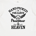 thumbnail image 4 of Inktastic Handpicked for Earth by My Pawpaw in Heaven with Angel Wings Boys or Girls Baby T-Shirt, 4 of 5