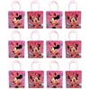 Minnie Mouse 12 Authentic Licensed Party Favor Reusable Medium Goodie Gift Bags 6"