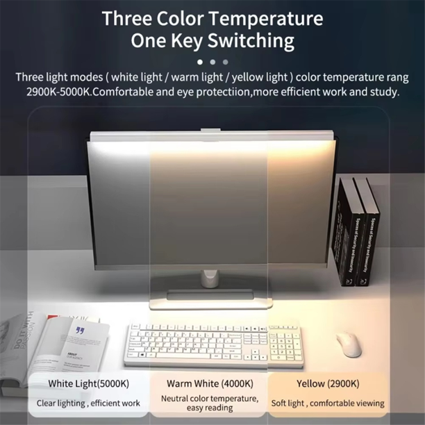 Computer Monitor Lamp 5V 1A Asymmetric Optical Touch Dimming Screen Monitor Light Bar With 7 Color Rgb For Curved Screen Hot I228790722