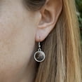 thumbnail image 3 of Wolf Looking Through the Woods Novelty Dangling Drop Charm Earrings, 3 of 5