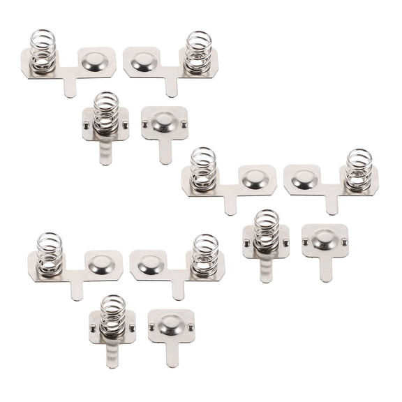 SEWOART Battery Contact Spring, Plated Silver Stainless Steel, DIY Use, Enhanced Power for Aaa Batteries