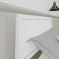 thumbnail image 5 of Plank+Beam Solid Wood Twin Bed Frame with Headboard, Modern Platform Bed for Adults, White, 5 of 10