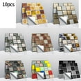 thumbnail image 4 of Dreamhall 10Pcs Glitter Self-Adhesive Kitchen Wall Tiles Bathroom Mosaic Sticker Peel & Stick, 4 of 5