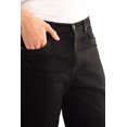 thumbnail image 2 of NOVASTILE Men's Distressed Relaxed Straight Fit Stretch Denim Jeans Classic Clean Minimal Design Everyday Casual Comfort Versatile Basic Straight Leg Denim Pants Jet Black Streetwear M7 Black 36, 2 of 6