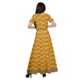 thumbnail image 4 of Moomaya Printed Cold Shoulder Cotton Crop Top Skirt Set Party Wear Ethnic Set, 4 of 6