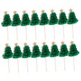 thumbnail image 5 of FONDOTIN 50Pcs Christmas Tree Style Olive Green Wooden Picks For Housewarming present, 5 of 8