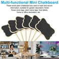 thumbnail image 4 of Uxcell 24Pcs Mini Chalkboard Signs with Easel Stand, Black (Style B, 6.8"x3.3"), 4 of 5