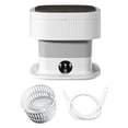 thumbnail image 1 of Comapct Mini Lavadora Ahorro de Agua Conveniente 3 Engranajes Práctica Lavadora Pequeña Plegable para Hotel Dormitorio Personal Camping Apartamento 40W Gris, 1 of 8