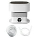 thumbnail image 1 of Comapct Mini Lavadora Ahorro de Agua Conveniente 3 Engranajes Práctica Lavadora Pequeña Plegable para Hotel Dormitorio Personal Camping Apartamento 40W Gris, 1 of 8