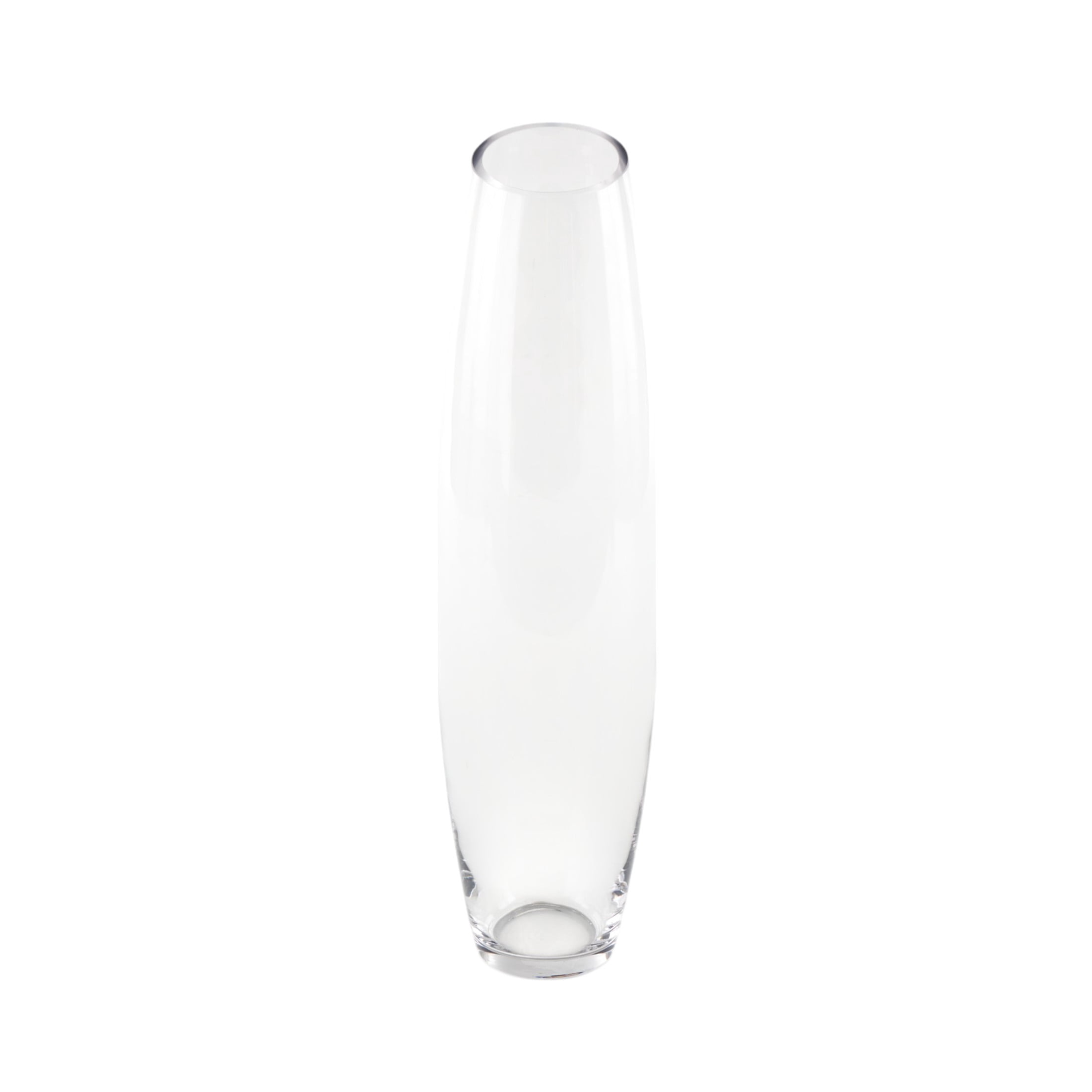 DecMode 19" Tall Slanted Glass Vase