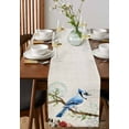 thumbnail image 2 of Hokiten Table Runners 72 Inches Long Dress Scarves, Spring Blue Bird Farmhouse Kitchen/Dining Table Runner, Coffee Tablerunners, Summer Vintage Branch Floral Beige 13x72 Inch, 2 of 7