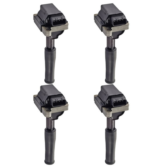 Set of 4 Ignition Coils Compatible with 1999-2002 Jaguar XJR All Models with 4 Pin Connector Replacement for UF415 C1323
