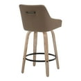 thumbnail image 6 of LumiSource Hannah 26" Fixed-Height Counter Stool - Set of  2, 6 of 11