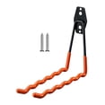 thumbnail image 1 of Estante de almacenamiento para raquetas de bádminton de pared con gancho para colgar, fácil instalación, para sala de juegos y jardín de infancia. Naranja, 1 of 8