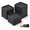 4 Inch-black(square), variant on 3 Inch-apricot(square) Heavy Duty Square Furniture Risers 4 Pack Supports Up To 1300 Lbs
