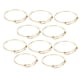 thumbnail image 5 of Adjustable Bracelet, 10 Pieces A Pack Golden Expandable Bangles  For Gift For DIY Craft ANGGREK DIY Bracelet, 5 of 8