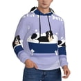 thumbnail image 2 of Uemuo Bernese Mountain Dog Sitting Bath Tub Pattern Men's Hoodie - Casual Pullover Hoodie with Kangaroo Pocket, Stylish Hooded Sweatshirt for Everyday Wear-4X-Large, 2 of 7