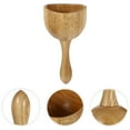 thumbnail image 3 of MasteelfCA 1pc Cup Shaped Massager Cupping Therapy Device Body Care Tool (Wood Color), 3 of 7