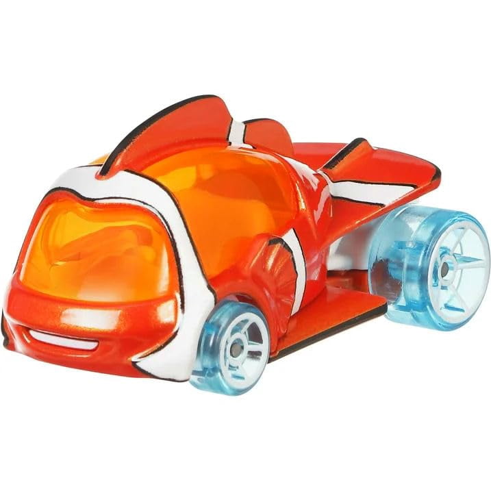 Hot Wheels Disney 100 Pixar Character Cars, Finding Nemo Crush and Nemo Die-Cast Vehicles, Collectible Toys, Ages 3+