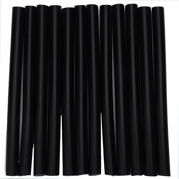 Palillos de pegamento de fusión en caliente, Dekaim 12 piezas Peluca profesional Extensión de cabello Pegamento de fusión en caliente Palos adhesivos Herramienta de peinado del cabello(Negro)
