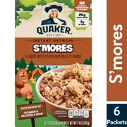 Quaker Kids S'mores Instant Oatmeal, Quick Cook Oatmeal, 1.51 oz, 6 Packets