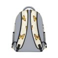 thumbnail image 3 of Butterfly and Leaf Yellow Pattern Backpack for School, Cute School Bag with Adjustable Shoulder Straps and Padded Back, 15.3"x11"x6.7", 3 of 5