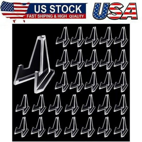 40 PCS Clear Acrylic Trading Card Stand for Coins Sports Cards Display Holder