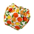 thumbnail image 3 of Pañales reutilizables con diseño de ardilla, lavables y con estampado de frutas para cobayas, tamaño pequeño Naranja, 3 of 9