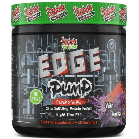 Psycho Pharma Edge Pump - Contains an All-Star Combination of Nitric Oxide Boosters (Vein Nectar)
