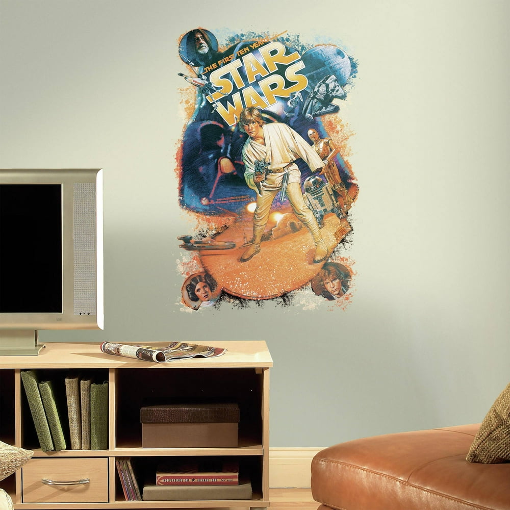 RoomMates Star Wars Retro Mega Peel and Stick Giant Wall Decals