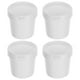 thumbnail image 4 of ColoMX Cubo de plástico resistente con tapa (4 unidades, 500 ml), color blanco, 4 of 8