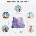 thumbnail image 6 of Kids' Beach Pants Comfortable Swim Trunks Pink and Blue Marble Texture Shorts for Pool Vacation and Lounge Wear X-Large, 6 of 8