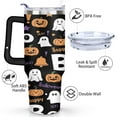 thumbnail image 3 of Happy Halloween Tumbler with Handle and Straws 40 OZ Stainless Steel Travel Mug Birthday Present for Women Girls Daughter Mom Gifts for Him/Her Coffee Mugs, 3 of 7